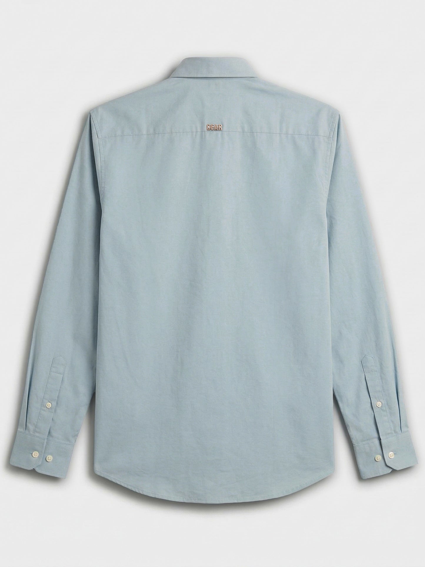 Chemise habillée bleu clair Kobacci coupe slim, finition satinée